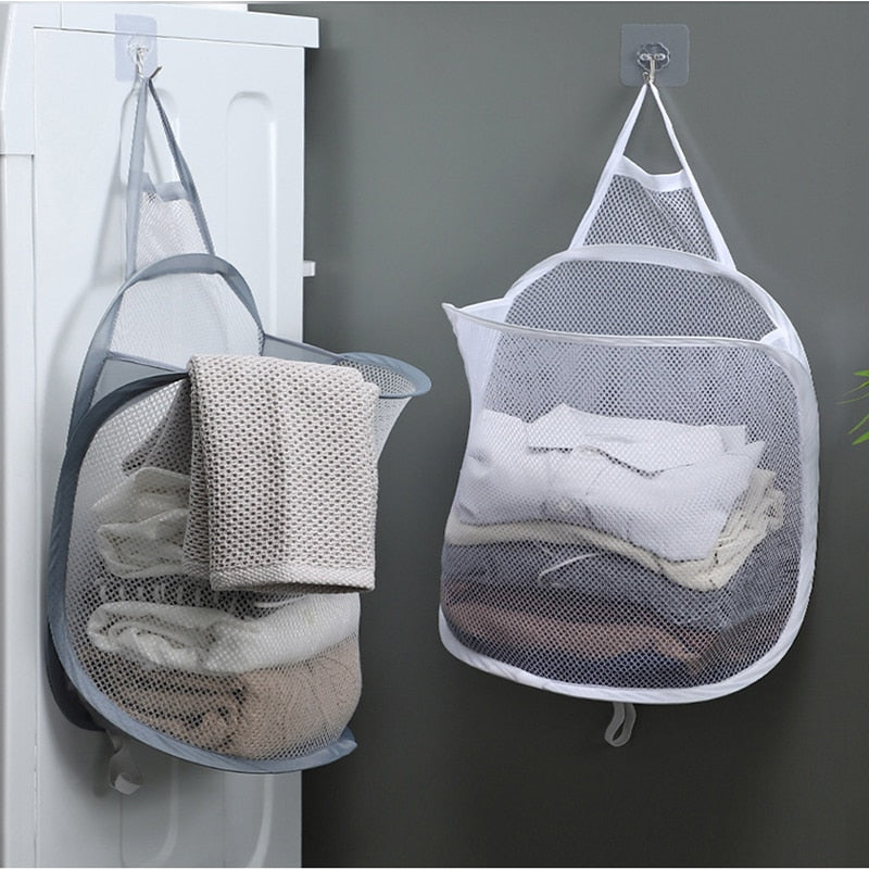 Foldable Bathroom Hanging Laundry Bag